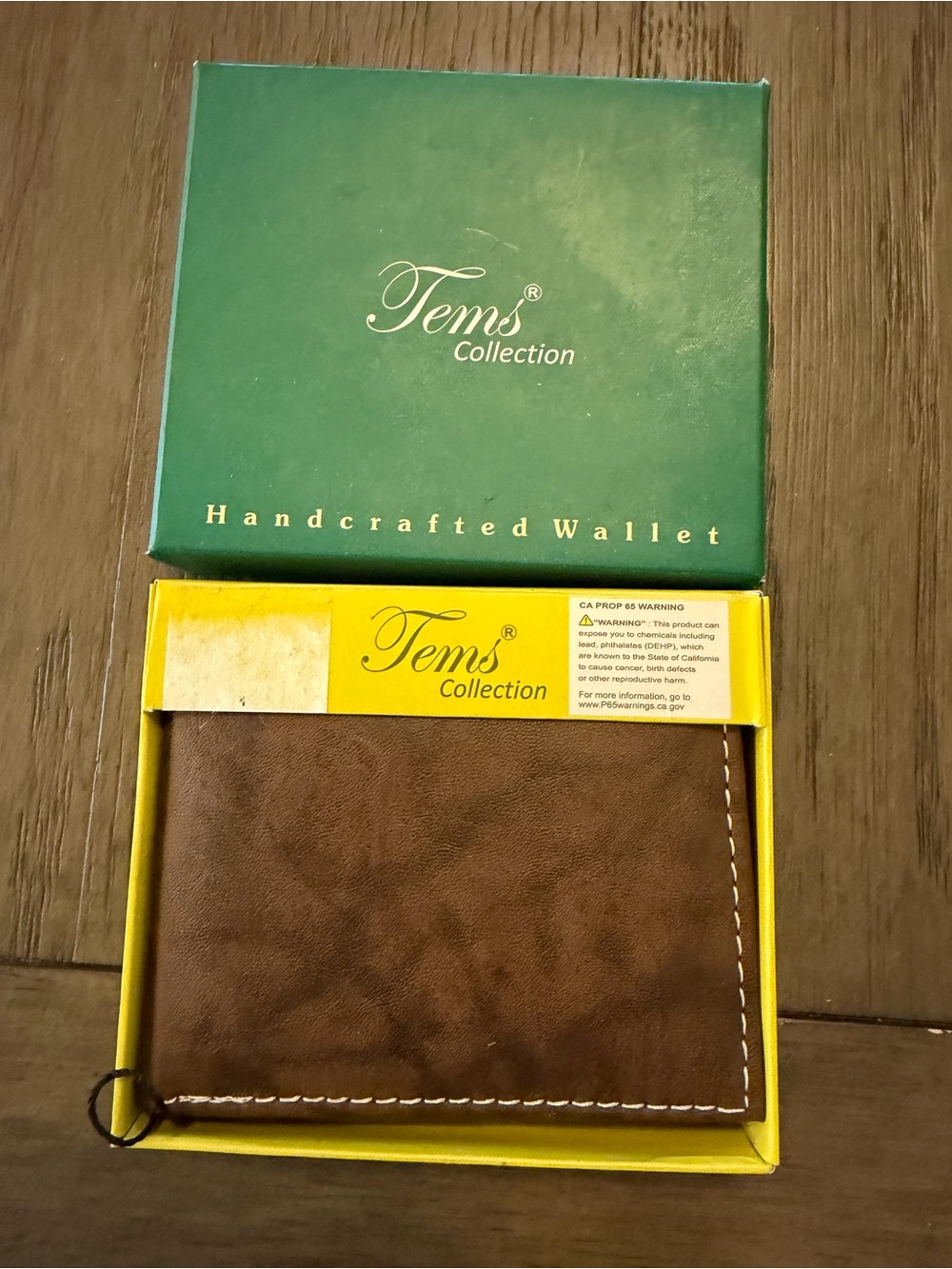 Tems Collection Brown Men's Leather Bi-Fold Wallet